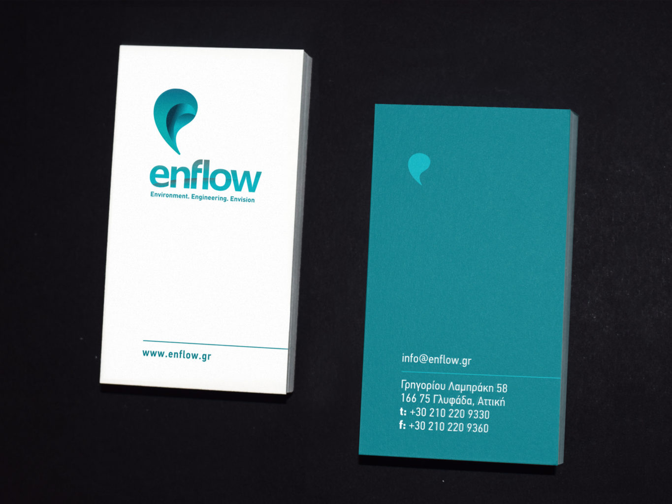 EnFlow / Water & Waste Management Company business cards