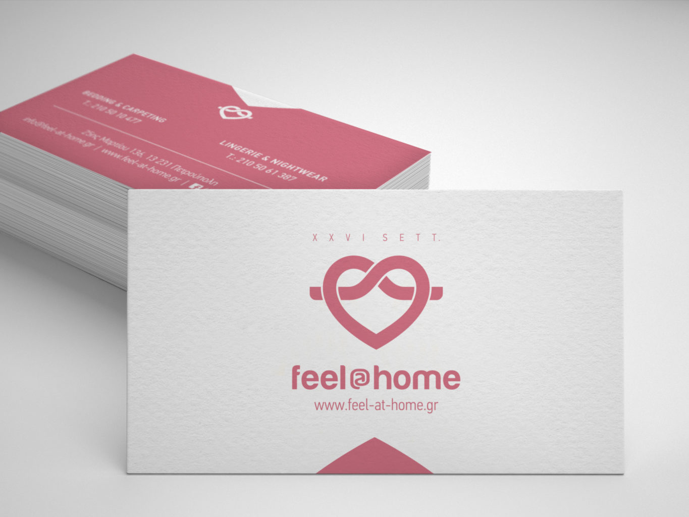 Feel at home lingerie and nightwear business cards
