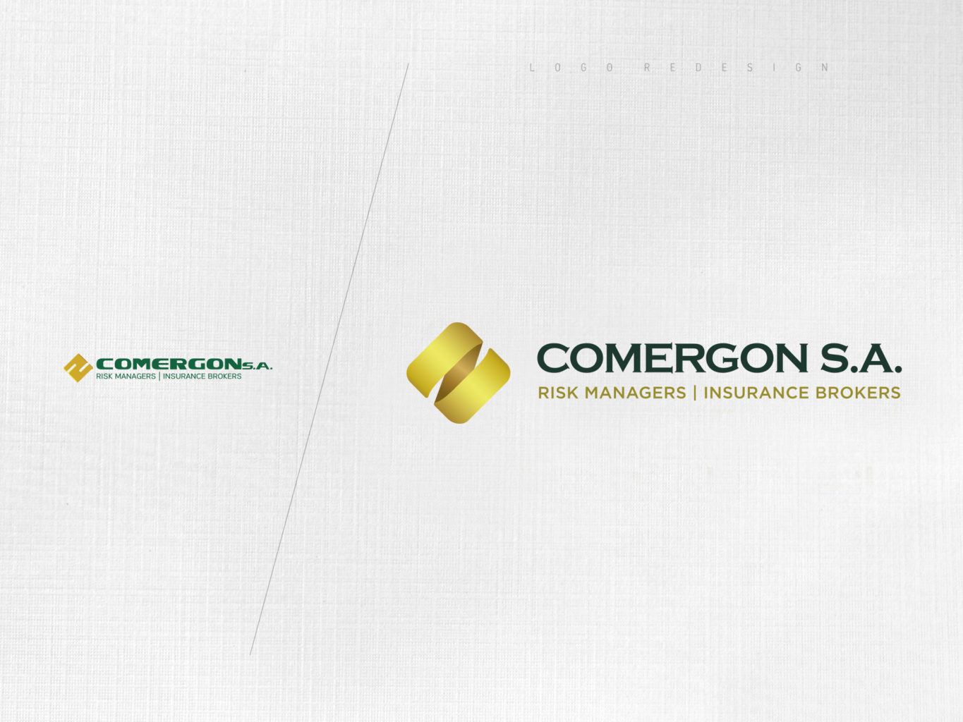 Comergon Risk Managers logo redesign by fiftyeggz