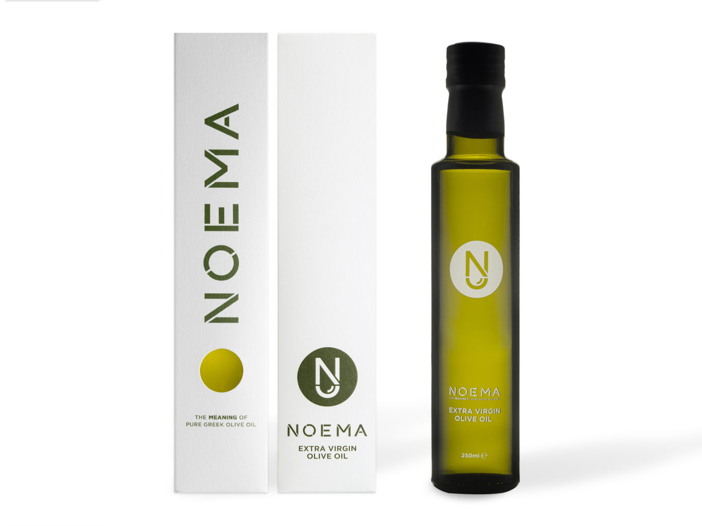 Noema Extra Virgin Olive Oil packaging
