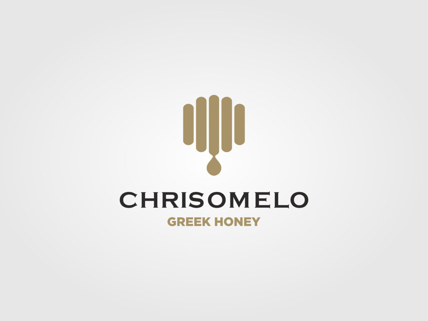 chrisomelo greek honey logo by fiftyeggz